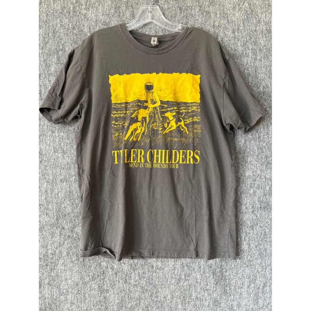 Tyler Childers Send in the Hounds Tour 2023 T-Shirt Gray Mens Large Concert Tee